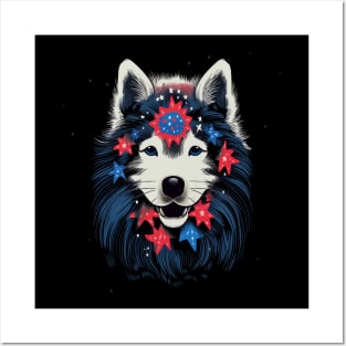 Patriotic Samoyed Posters and Art